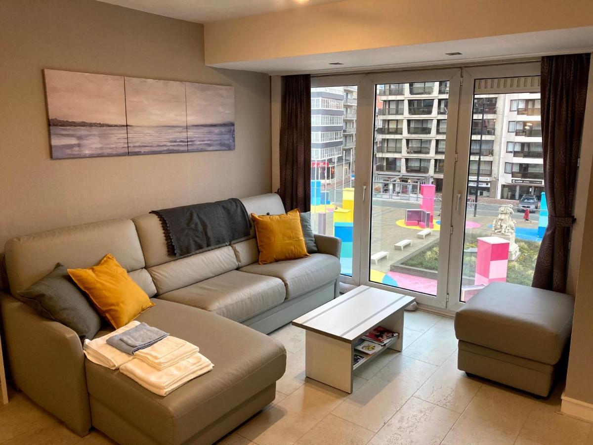 Studio Met Zeezicht Op Heldenplein Knokke-Heist Exteriér fotografie